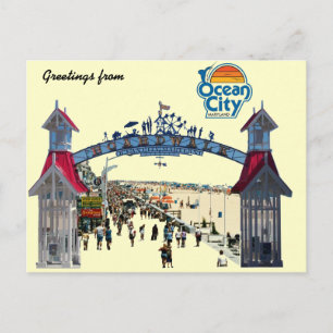 Ocean City Herinneringen: Briefkaart