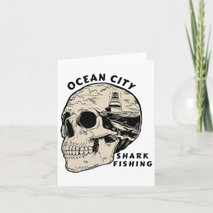 Ocean City Maryland Beach Shark Gevist Zout Kaart