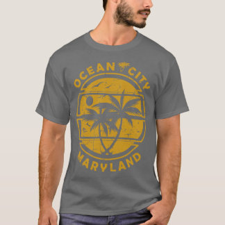 Ocean City Maryland Beach Zomer Palm Trees TShirt