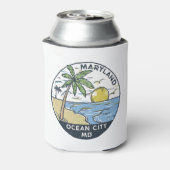 Ocean City Maryland Blikjeskoeler (Blikje Achterkant)