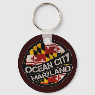 Ocean City Maryland vlag sleutelhanger