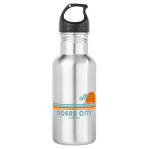Ocean City Maryland Zon Palmboom Waterfles