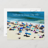Ocean City MD Briefkaart (Voorkant / Achterkant)