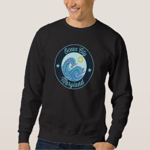 Ocean City MD Maryland Souvenir Nautische Surfer G Trui