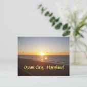 Ocean City, MD Sunrise Briefkaart (Staand voorkant)