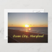 Ocean City, MD Sunrise Briefkaart (Voorkant / Achterkant)