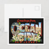 Ocean City, New Jersey Big Letters Carte postale (Devant / Derrière)