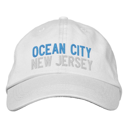 OCEAN CITY NEW JERSEY CASQUETTE BASEBALL EMBROISÉ (Devant)