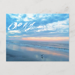 Ocean City New Jersey Post Kaart-Zonsopgang Reflec Briefkaart