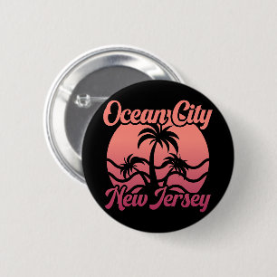 Ocean City, New Jersey Ronde Button 5,7 Cm