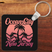 Ocean City, New Jersey Sleutelhanger (Achterkant)