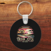Ocean City New Jersey Travel Summer Family Vacatio Sleutelhanger (Voorkant)