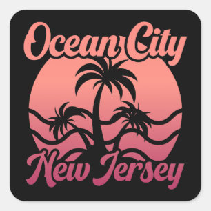 Ocean City, New Jersey Vierkante Sticker
