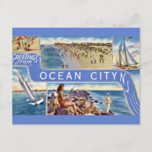Ocean City NJ Ansichtkaart Briefkaart