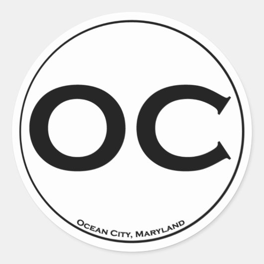 Ocean City Stickers (Voorkant)