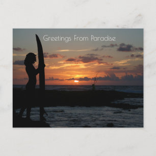 Ocean Cliff Sunset Briefkaart