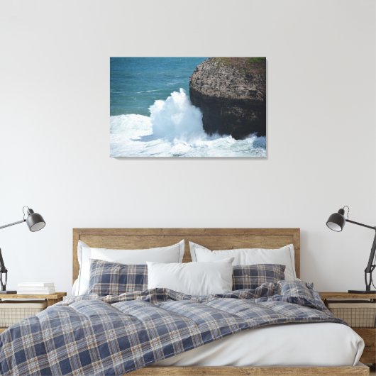 Ocean Cliffs Canvas Afdruk (Insitu (Slaapkamer))