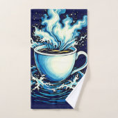 Ocean Coffee Dream (Serviette à main)