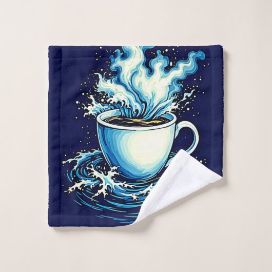 Ocean Coffee Dream (Gant de toilette)