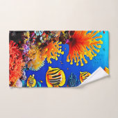Océan coloré Vie sous-marine (Serviette à main)