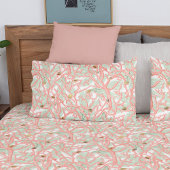Ocean Coral Branches Seashells Pattern Kussensloop
