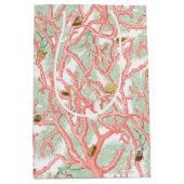 Ocean Coral Branches Seashells Pattern Medium Cadeauzakje (Voorkant)