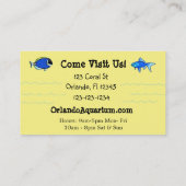 Ocean Coral Reef Carte de visite à thème (Dos)