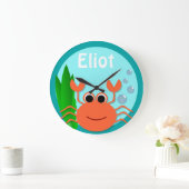 Ocean Crab Large Round Wall klok (Huis)
