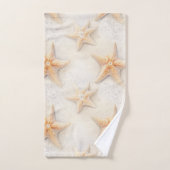 Ocean Cream Peach Beach Starfish Bad Handdoek (Handdoek)