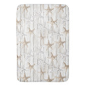 Ocean Cream White Beach Starfish Badmat (Voorkant Verticaal)