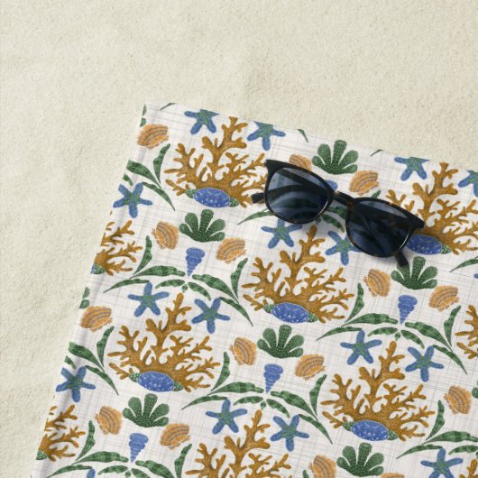 Ocean Creature Pattern Strandlaken (In situ)