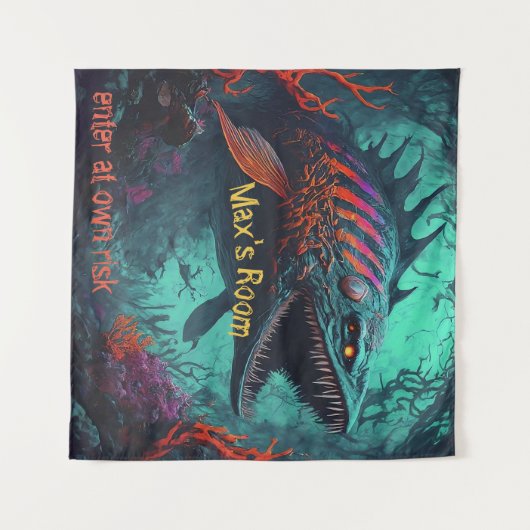 Ocean Creature Wandkleed (Voorkant (horizontaal))