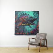 Ocean Creature Wandkleed (In situ)