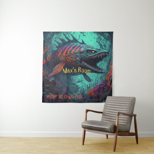 Ocean Creature Wandkleed (In situ)