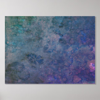 Ocean Creatures II Silver Foil Print