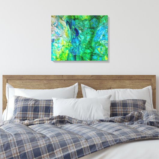 Ocean Crystals 2 20x16 impression de toile (Insitu(Chambre))