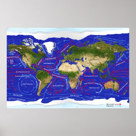 Ocean Currents Poster (Voorkant)
