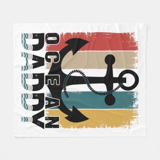 Ocean Daddy | Couverture à thème marin confortable (Devant (Horizontal))