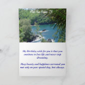 Océan de carte de voeux de joyeux anniversaire (Intérieur)