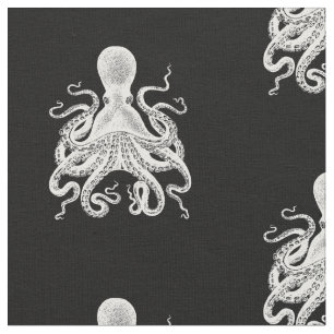 Océan de tissu de Steampunk de poulpe de Kraken