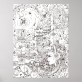 Ocean dip - poster print (Devant)