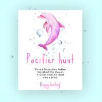 Ocean dolfijn - Fopspeenjacht spel baby shower