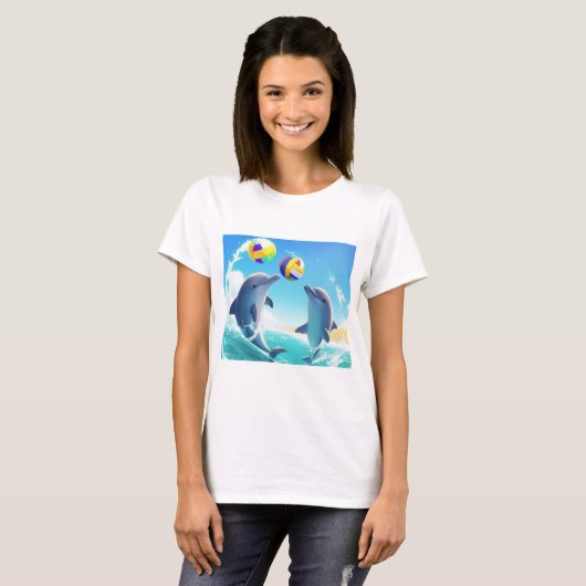 Ocean Dolphins T-shirt (Voorkant volledig)