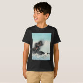 Ocean Dragon Rising to Mt. Fuji HOKUSAI Ukiyo-e T-shirt (Voorkant volledig)
