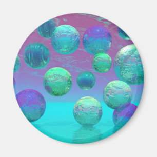 Ocean Dreams - Aqua en Violet Ocean Fantasy Magneet