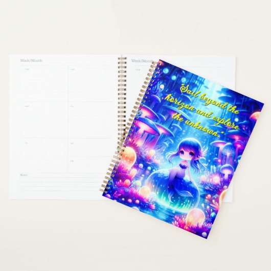 Ocean Dreams - Chibi Mermaid Glow Planner (Display)