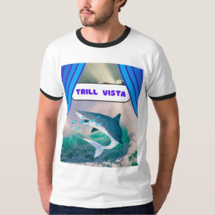 Ocean Dreams haai geïnspireerd beddengoed Collecti T-shirt