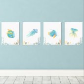 Ocean Dreams Ontdekking Muurkunst Sets (Houten vloer)