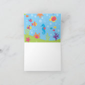 Ocean Dreams Turtle and Fish Thank You Card Bedankkaart (Binnen)