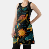 Ocean Drift All-Over Print Apron Gift Schort (Insitu)